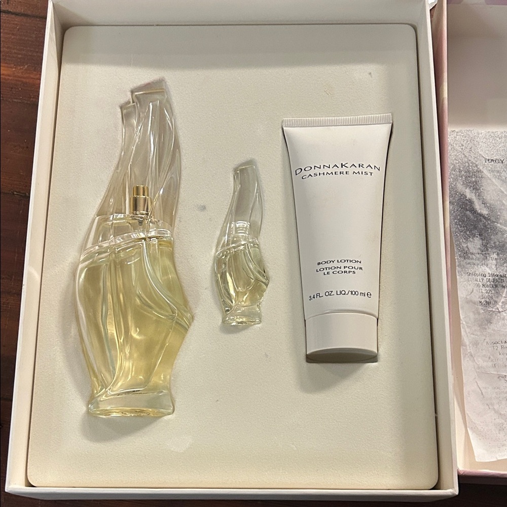 Donna Karan Cashmere Mist Perfume and Lotion Trio
